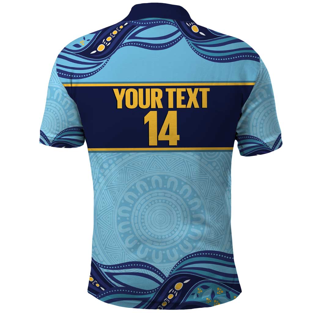 Toowoomba Rugby Custom Polo Shirt Go Clydesdales Aboriginal Art - Aussie Hoodie