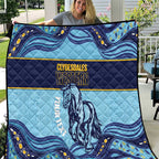 Toowoomba Rugby Custom Quilt Go Clydesdales Aboriginal Art - Aussie Hoodie