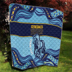 Toowoomba Rugby Custom Quilt Go Clydesdales Aboriginal Art - Aussie Hoodie