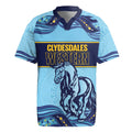Toowoomba Rugby Custom Rugby Jersey Go Clydesdales Aboriginal Art - Aussie Hoodie