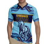 Toowoomba Rugby Custom Rugby Jersey Go Clydesdales Aboriginal Art - Aussie Hoodie
