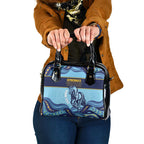 Toowoomba Rugby Custom Shoulder Handbag Go Clydesdales Aboriginal Art - Aussie Hoodie