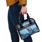 Toowoomba Rugby Custom Shoulder Handbag Go Clydesdales Aboriginal Art - Aussie Hoodie