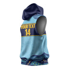 Toowoomba Rugby Custom Sleeveless Hoodie Go Clydesdales Aboriginal Art - Aussie Hoodie