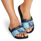 Toowoomba Rugby Custom Slide Sandals Go Clydesdales Aboriginal Art - Aussie Hoodie