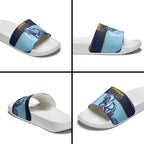 Toowoomba Rugby Custom Slide Sandals Go Clydesdales Aboriginal Art - Aussie Hoodie
