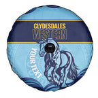 Toowoomba Rugby Custom Spare Tire Cover Go Clydesdales Aboriginal Art - Aussie Hoodie