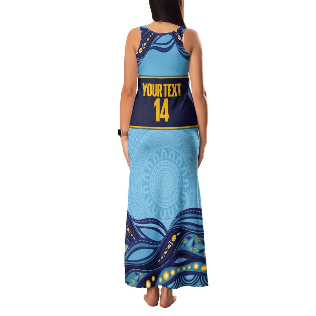 Toowoomba Rugby Custom Tank Maxi Dress Go Clydesdales Aboriginal Art - Aussie Hoodie