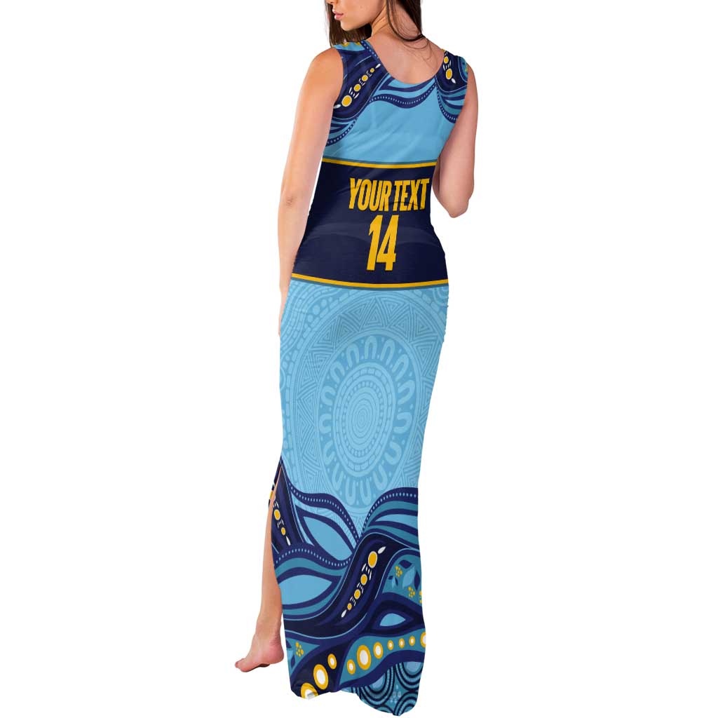 Toowoomba Rugby Custom Tank Maxi Dress Go Clydesdales Aboriginal Art - Aussie Hoodie