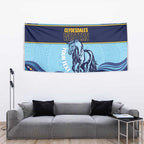 Toowoomba Rugby Custom Tapestry Go Clydesdales Aboriginal Art - Aussie Hoodie