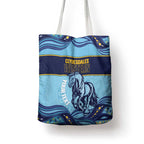 Toowoomba Rugby Custom Tote Bag Go Clydesdales Aboriginal Art - Aussie Hoodie