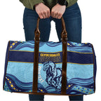 Toowoomba Rugby Custom Travel Bag Go Clydesdales Aboriginal Art - Aussie Hoodie