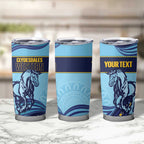 Toowoomba Rugby Custom Tumbler Cup Go Clydesdales Aboriginal Art - Aussie Hoodie