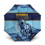 Toowoomba Rugby Custom Umbrella Go Clydesdales Aboriginal Art - Aussie Hoodie