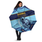 Toowoomba Rugby Custom Umbrella Go Clydesdales Aboriginal Art - Aussie Hoodie