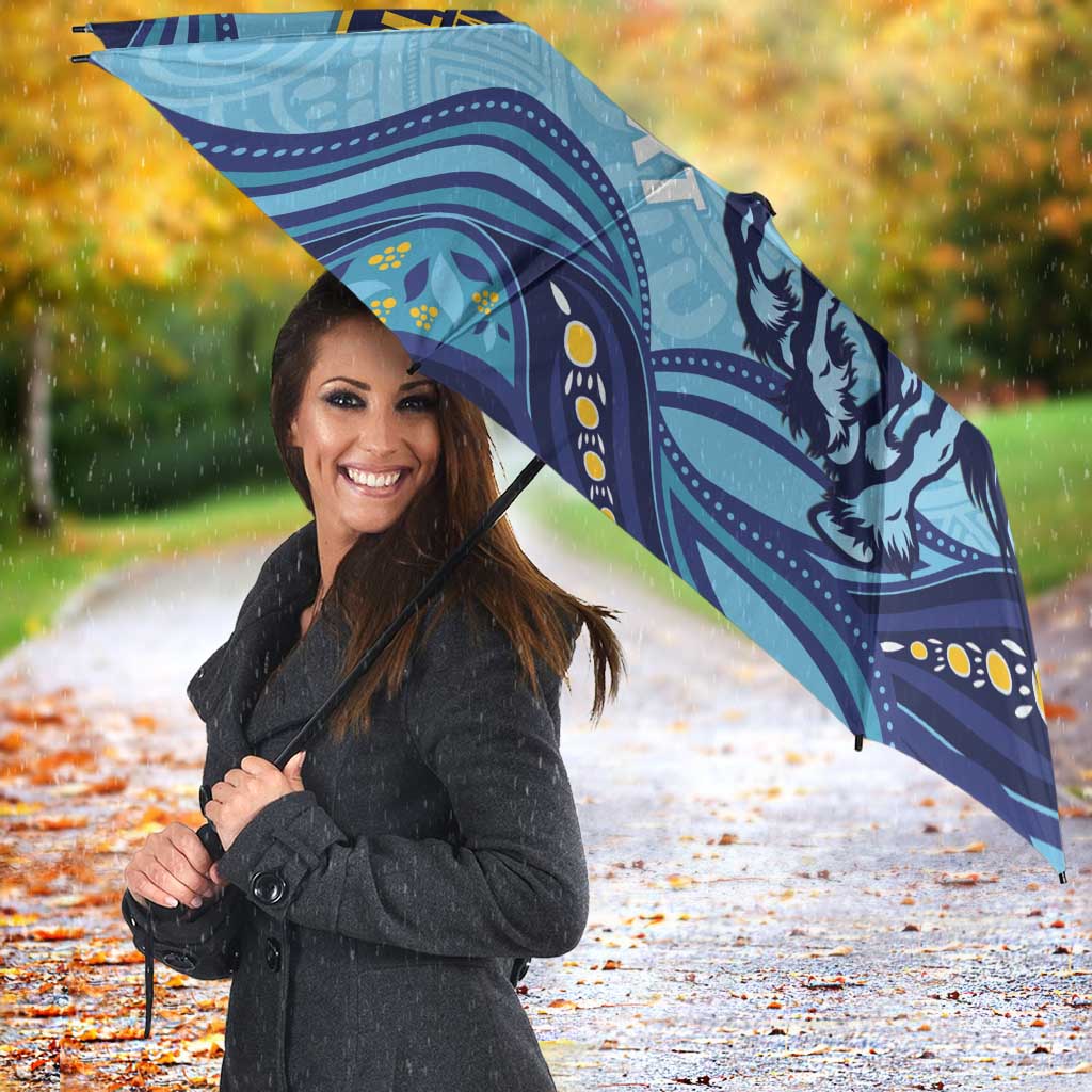 Toowoomba Rugby Custom Umbrella Go Clydesdales Aboriginal Art - Aussie Hoodie