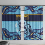 Toowoomba Rugby Custom Window Curtain Go Clydesdales Aboriginal Art - Aussie Hoodie
