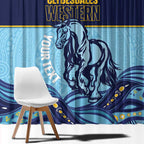 Toowoomba Rugby Custom Window Curtain Go Clydesdales Aboriginal Art - Aussie Hoodie