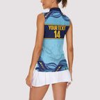 Toowoomba Rugby Custom Women Sleeveless Polo Shirt Go Clydesdales Aboriginal Art - Aussie Hoodie