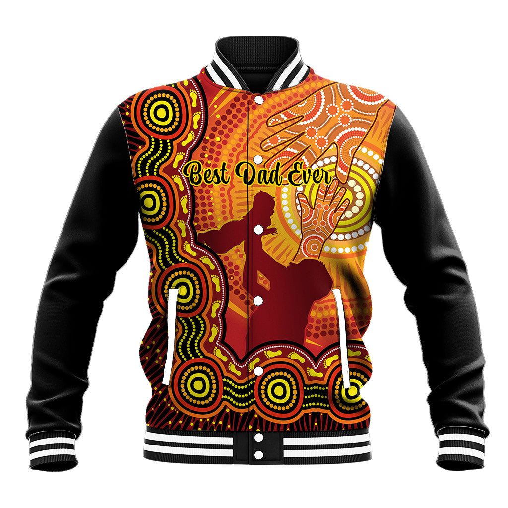 australia-father-day-baseball-jacket-aussie-best-dad-ever-indigenous-hand-art