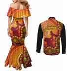 australia-father-day-couples-matching-mermaid-dress-and-long-sleeve-button-shirts-aussie-best-dad-ever-indigenous-hand-art