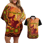 australia-father-day-couples-matching-off-shoulder-short-dress-and-hawaiian-shirt-aussie-best-dad-ever-indigenous-hand-art