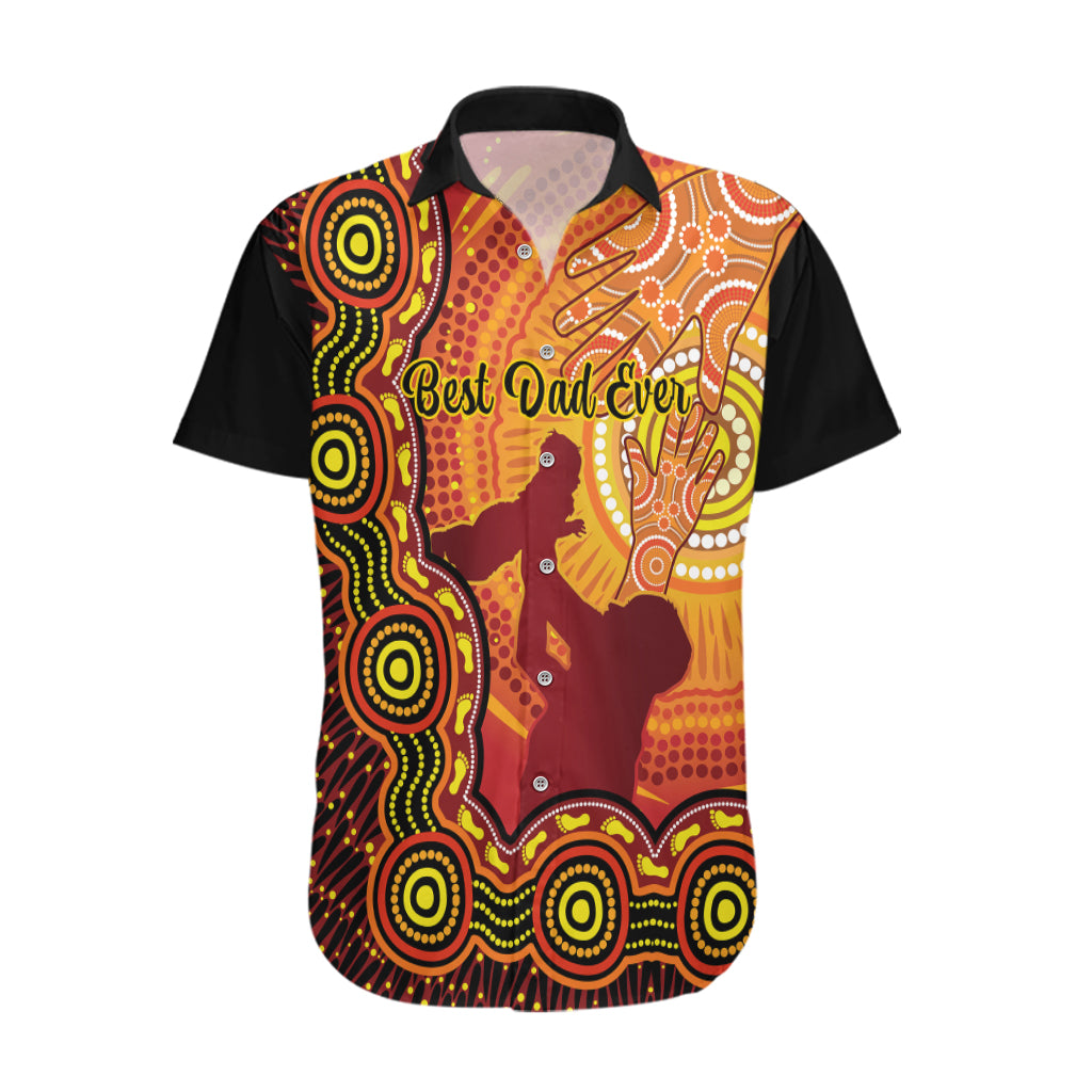 australia-father-day-hawaiian-shirt-aussie-best-dad-ever-indigenous-hand-art