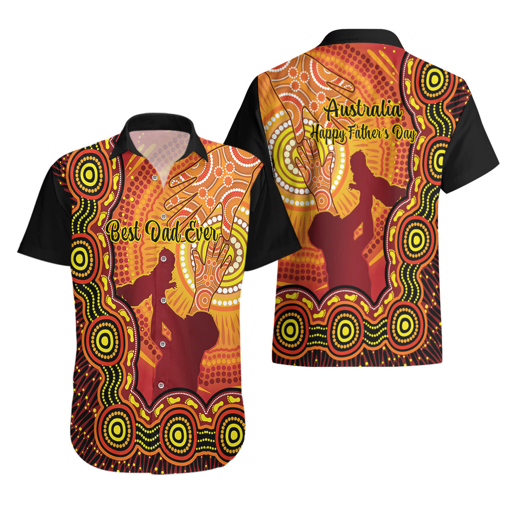 australia-father-day-hawaiian-shirt-aussie-best-dad-ever-indigenous-hand-art