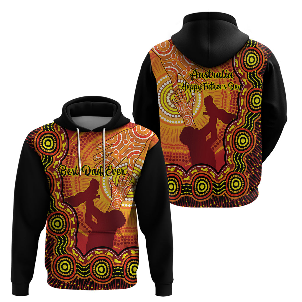australia-father-day-hoodie-aussie-best-dad-ever-indigenous-hand-art