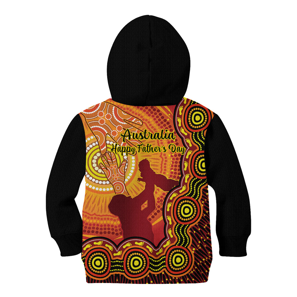 australia-father-day-kid-hoodie-aussie-best-dad-ever-indigenous-hand-art