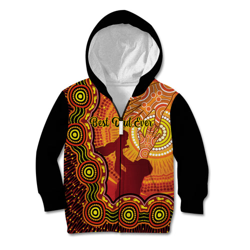 australia-father-day-kid-hoodie-aussie-best-dad-ever-indigenous-hand-art