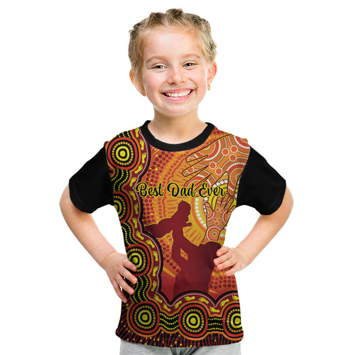 australia-father-day-kid-t-shirt-aussie-best-dad-ever-indigenous-hand-art