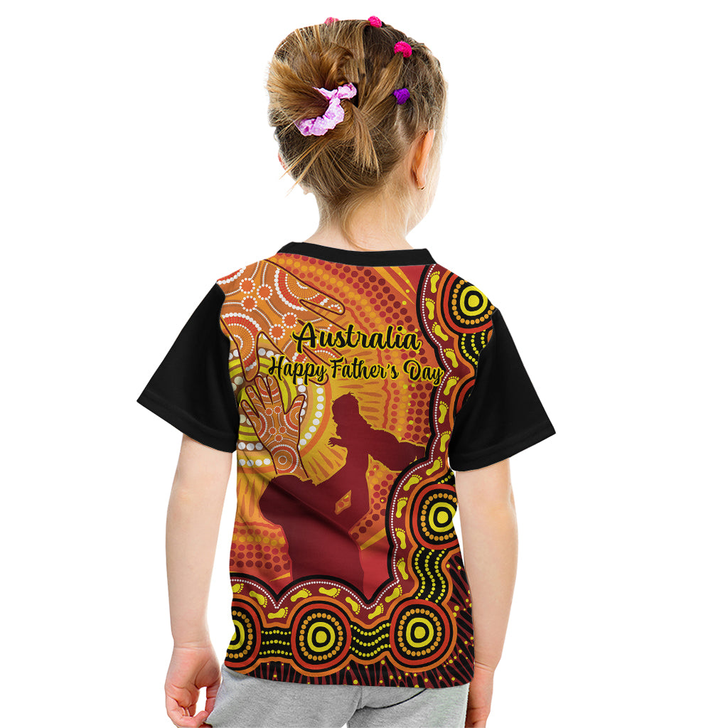 australia-father-day-kid-t-shirt-aussie-best-dad-ever-indigenous-hand-art