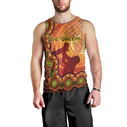 australia-father-day-men-tank-top-aussie-best-dad-ever-indigenous-hand-art