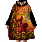 australia-father-day-wearable-blanket-hoodie-aussie-best-dad-ever-indigenous-hand-art