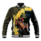 Melbourne Horse Racing Baseball Jacket Yellow Roses - Ready Set Gallop! LT14