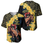 Melbourne Horse Racing Baseball Jersey Yellow Roses - Ready Set Gallop! LT14