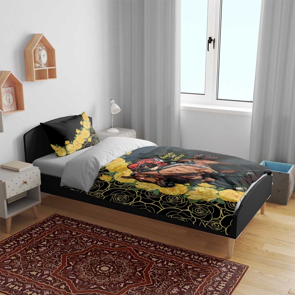 Melbourne Horse Racing Bedding Set Yellow Roses - Ready Set Gallop! LT14