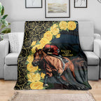 Melbourne Horse Racing Blanket Yellow Roses - Ready Set Gallop! LT14