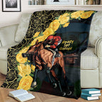Melbourne Horse Racing Blanket Yellow Roses - Ready Set Gallop! LT14