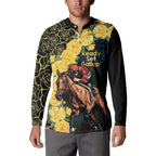 Melbourne Horse Racing Button Sweatshirt Yellow Roses - Ready Set Gallop! LT14