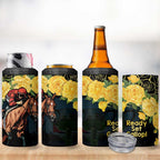 Melbourne Horse Racing 4 in 1 Can Cooler Tumbler Yellow Roses - Ready Set Gallop! LT14