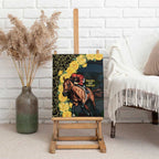 Melbourne Horse Racing Canvas Wall Art Yellow Roses - Ready Set Gallop! LT14