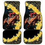 Melbourne Horse Racing Car Mats Yellow Roses - Ready Set Gallop! LT14