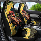 Melbourne Horse Racing Car Seat Cover Yellow Roses - Ready Set Gallop! LT14