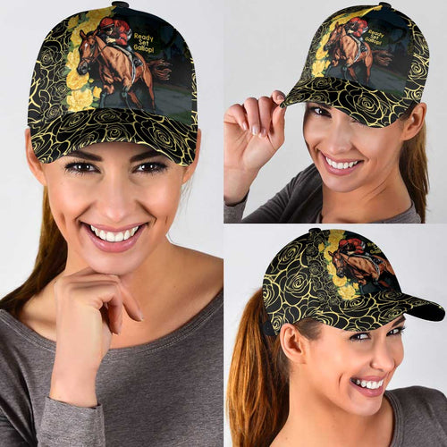 Melbourne Horse Racing Classic Cap Yellow Roses - Ready Set Gallop - Aussie Hoodie