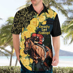 Melbourne Horse Racing Hawaiian Shirt Yellow Roses - Ready Set Gallop! LT14