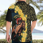 Melbourne Horse Racing Hawaiian Shirt Yellow Roses - Ready Set Gallop! LT14