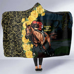 Melbourne Horse Racing Hooded Blanket Yellow Roses - Ready Set Gallop! LT14
