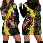 Melbourne Horse Racing Hoodie Dress Yellow Roses - Ready Set Gallop! LT14